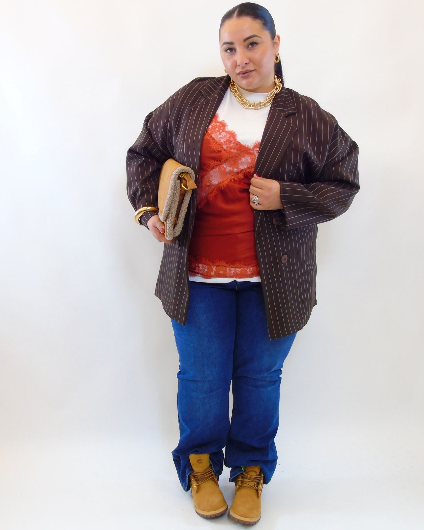 Giacca gessata 87202