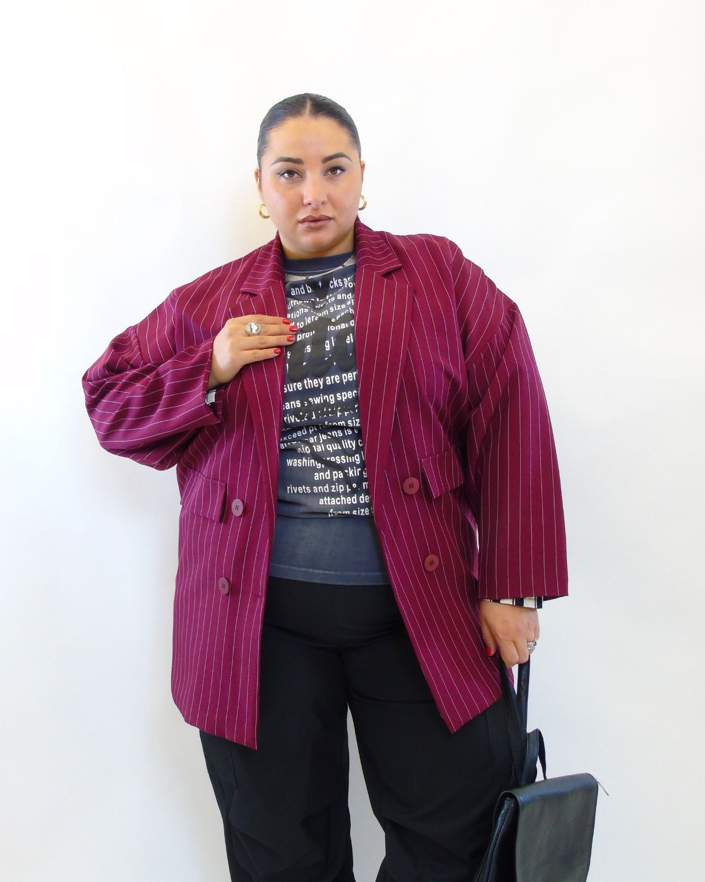 Giacca gessata 87202