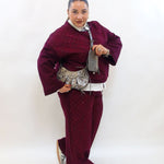 Coordinato con pizzo e brillantini 11331