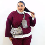 Coordinato con pizzo e brillantini 11331