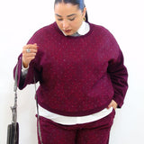 Coordinato con pizzo e brillantini 11331