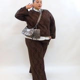 Coordinato con pizzo e brillantini 11331