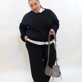 Coordinato con pizzo e brillantini 11331