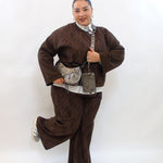 Coordinato con pizzo e brillantini 11331