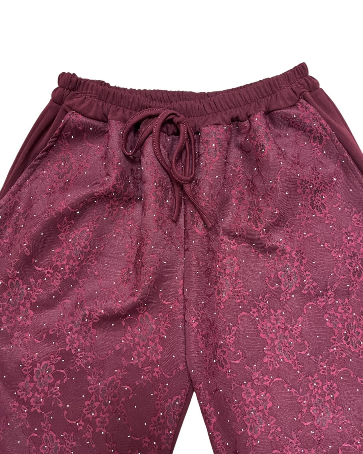 Coordinato con pizzo e brillantini 11331