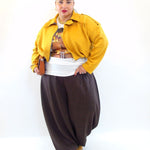 Pantalone con trama animalier