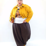 Pantalone con trama animalier