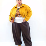 Pantalone con trama animalier