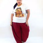 Pantalone con trama animalier