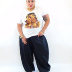 Pantalone con trama animalier