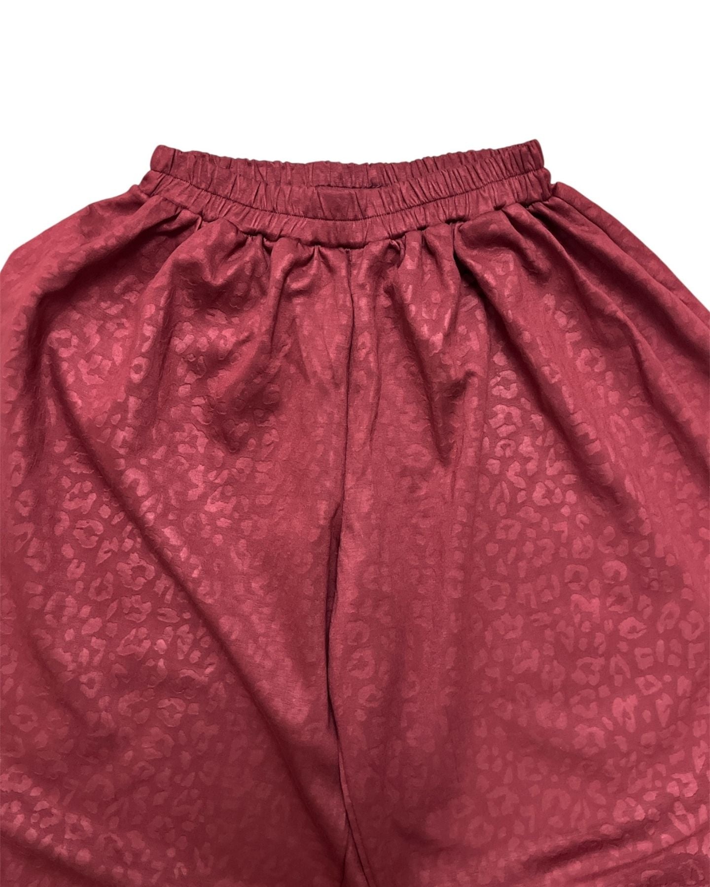 Pantalone con trama animalier