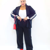 Coordinato con riga laterale 8049