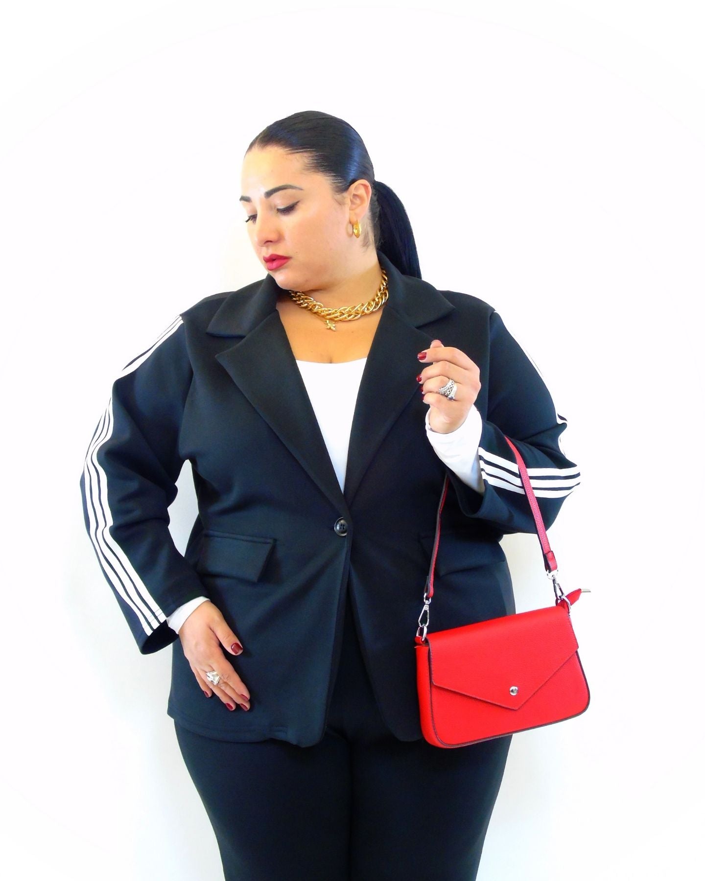 Coordinato con riga laterale 8049