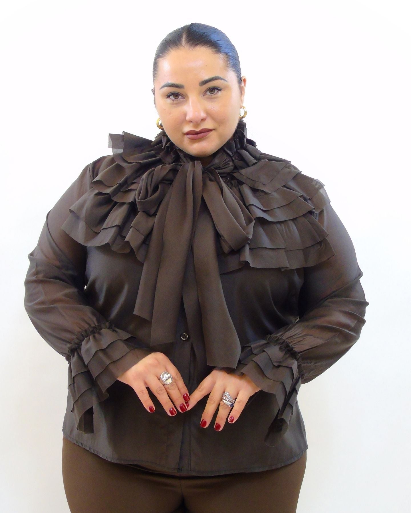 Camicia rouche 28971