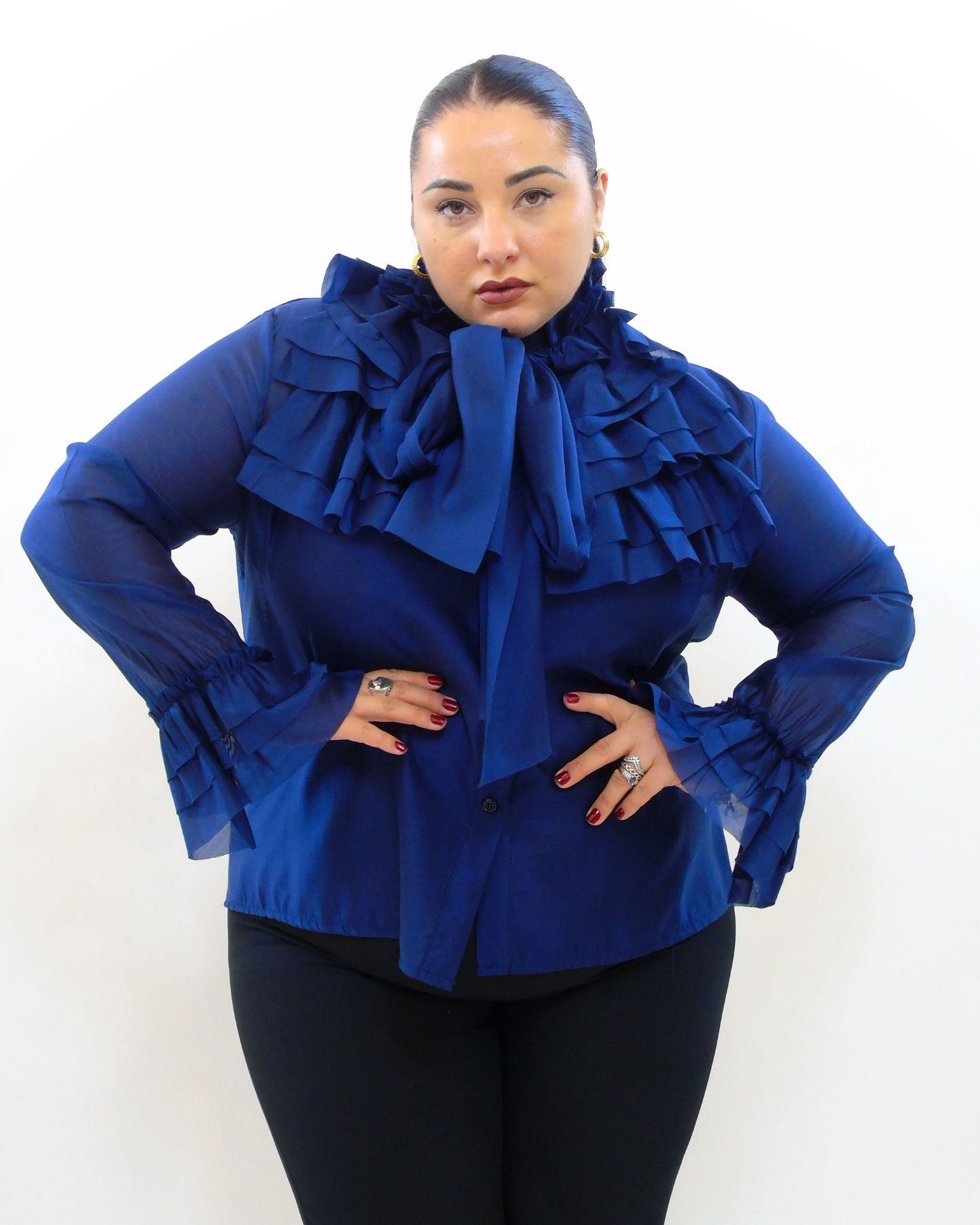 Camicia rouche 28971