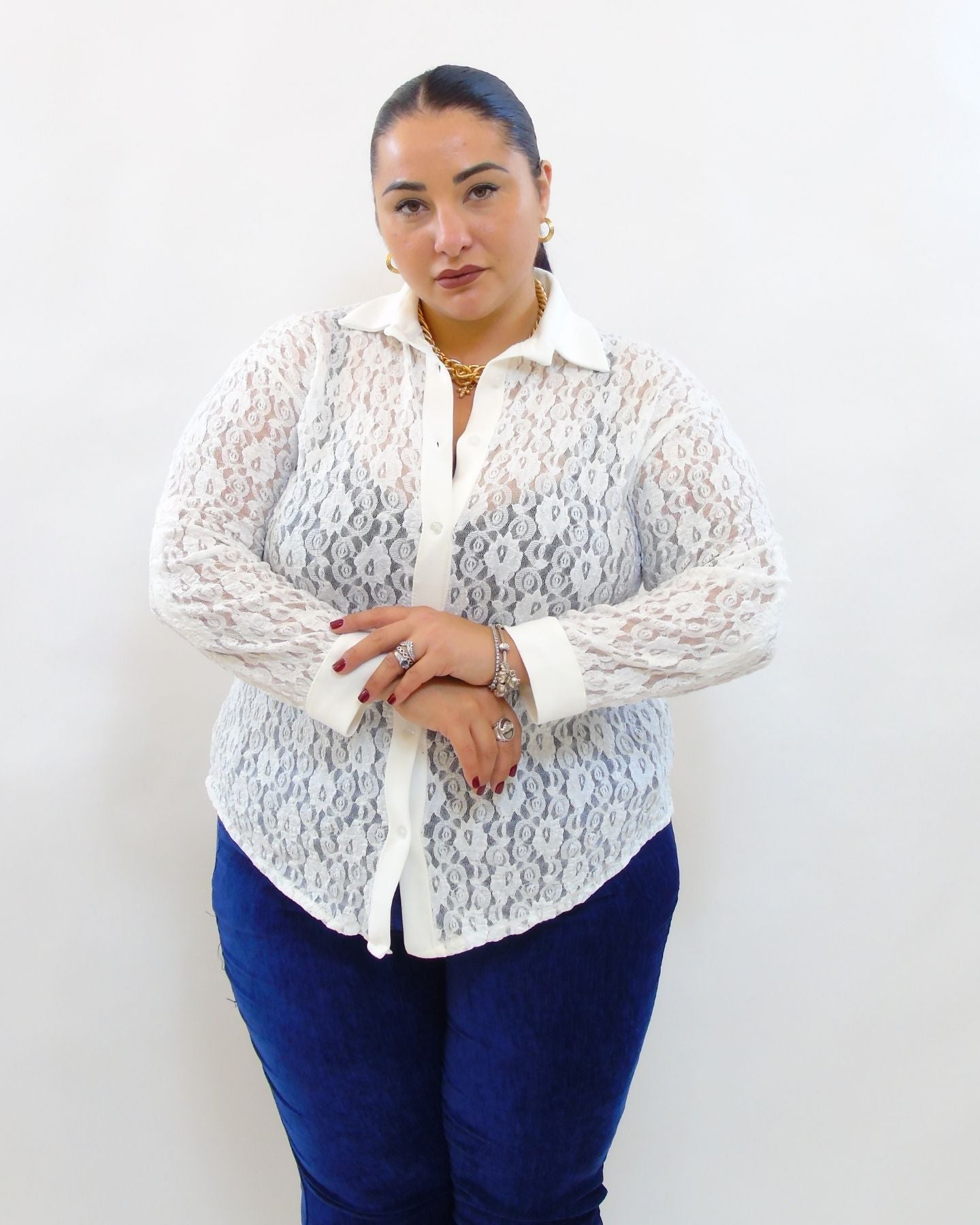 camicia in pizzo 20970