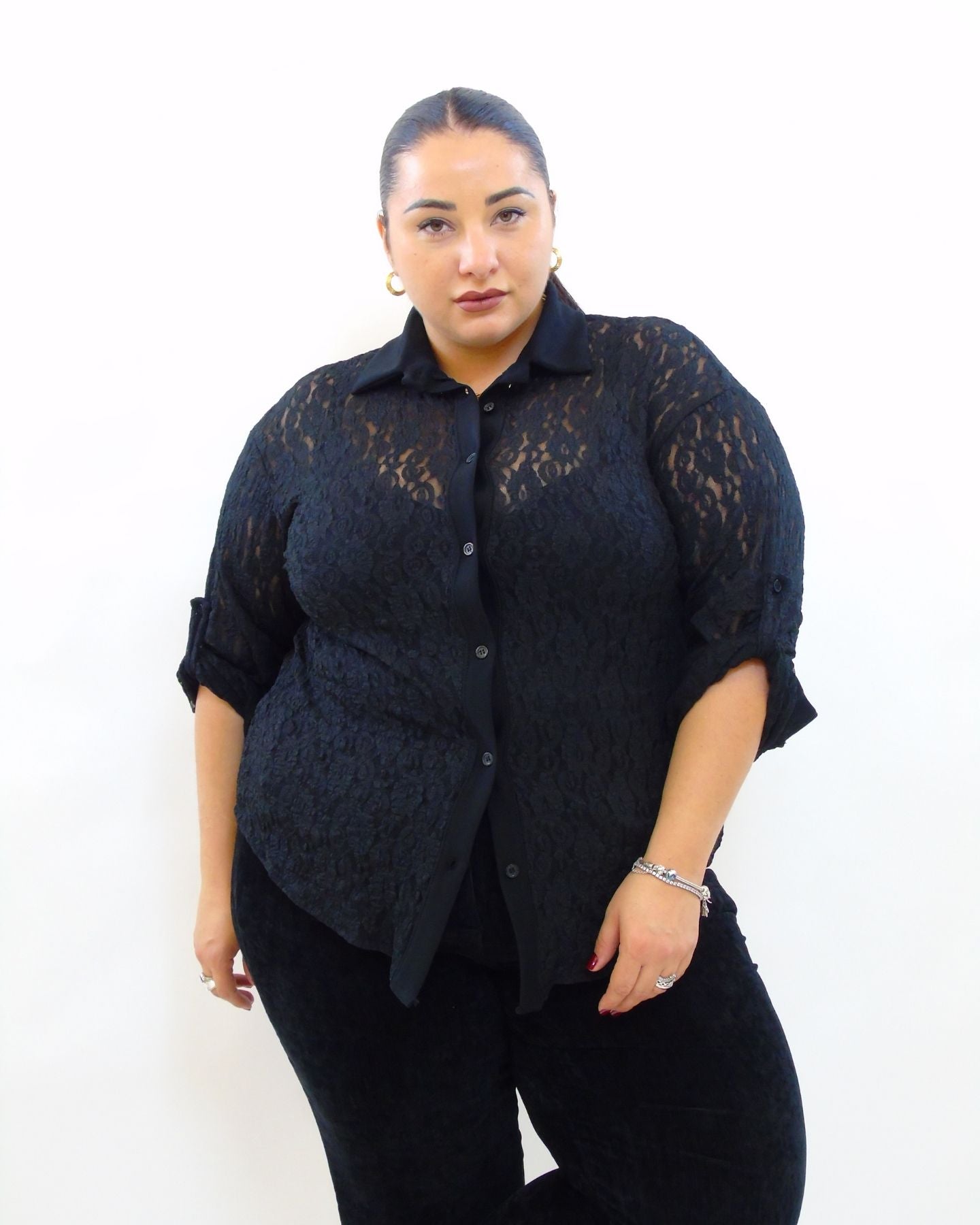 camicia in pizzo 20970