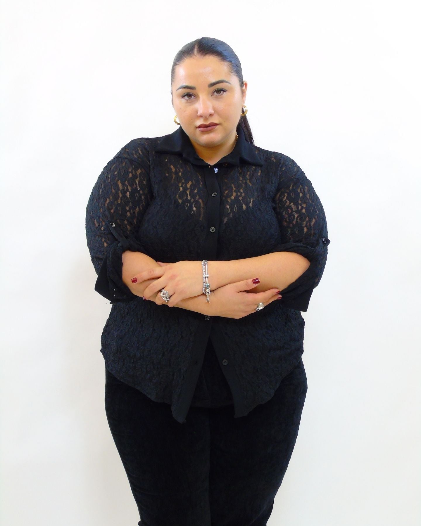 camicia in pizzo 20970