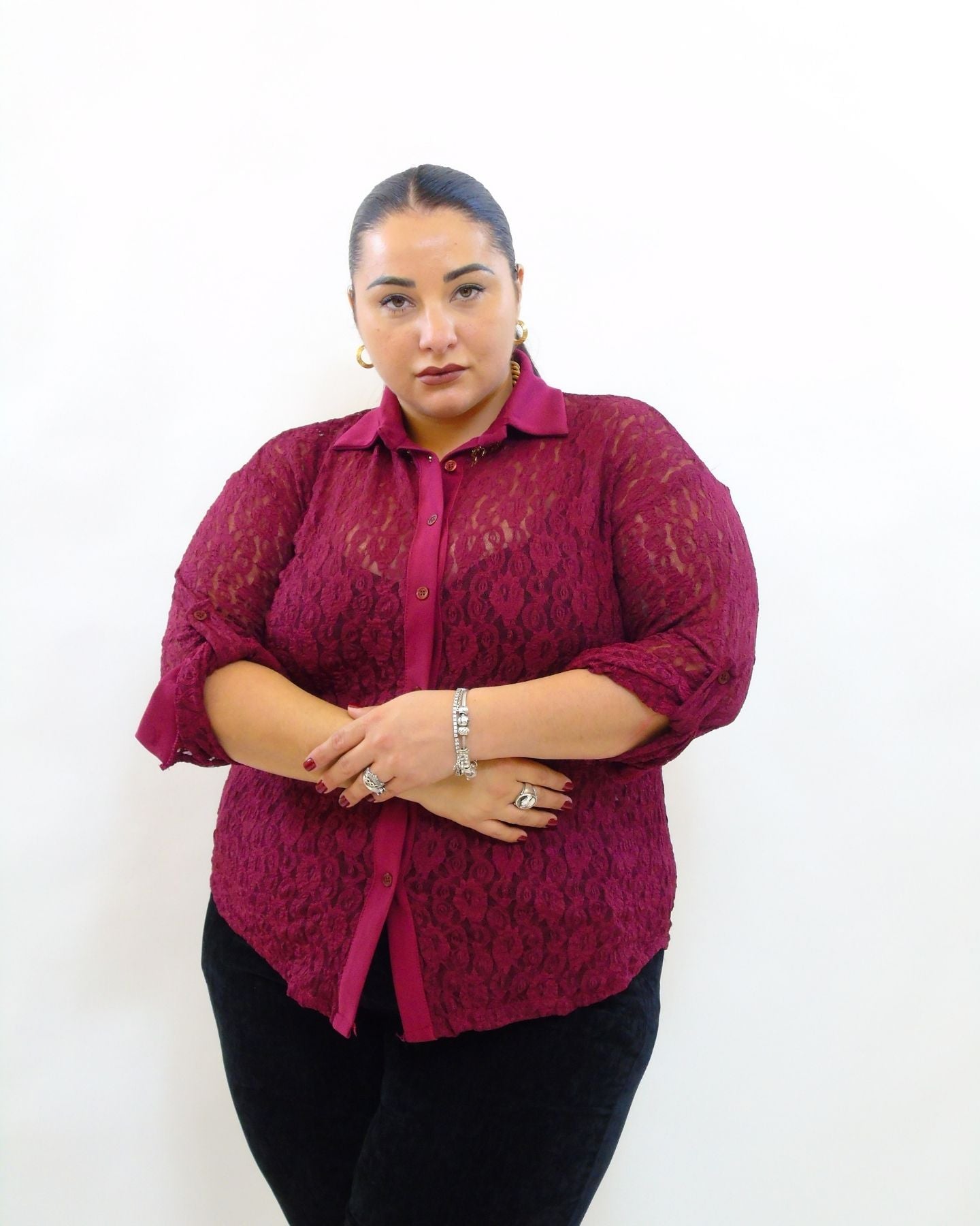 camicia in pizzo 20970