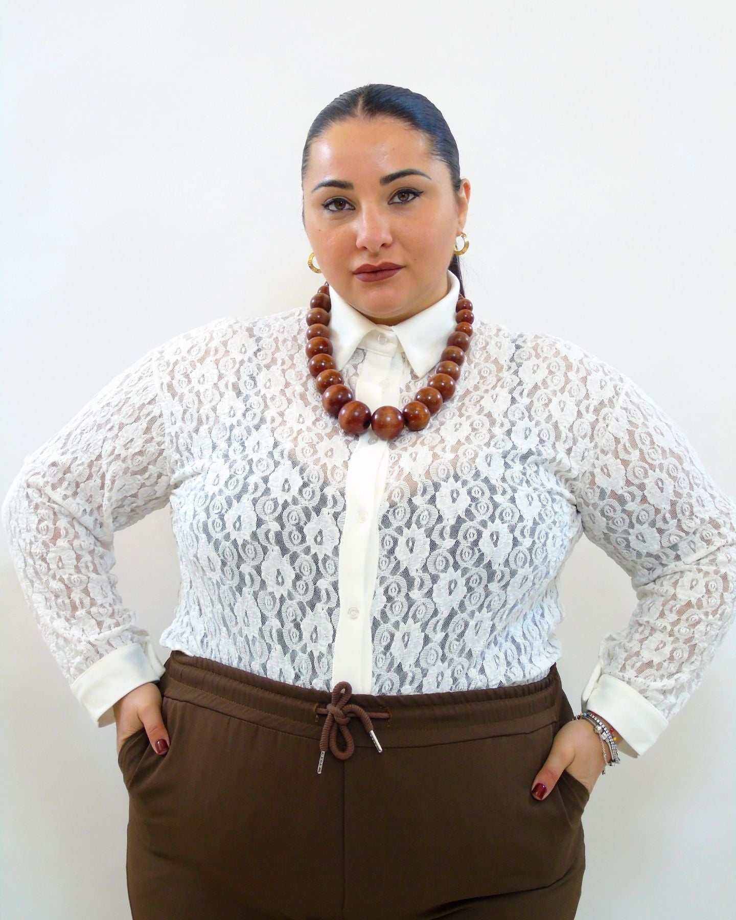 camicia in pizzo 20970