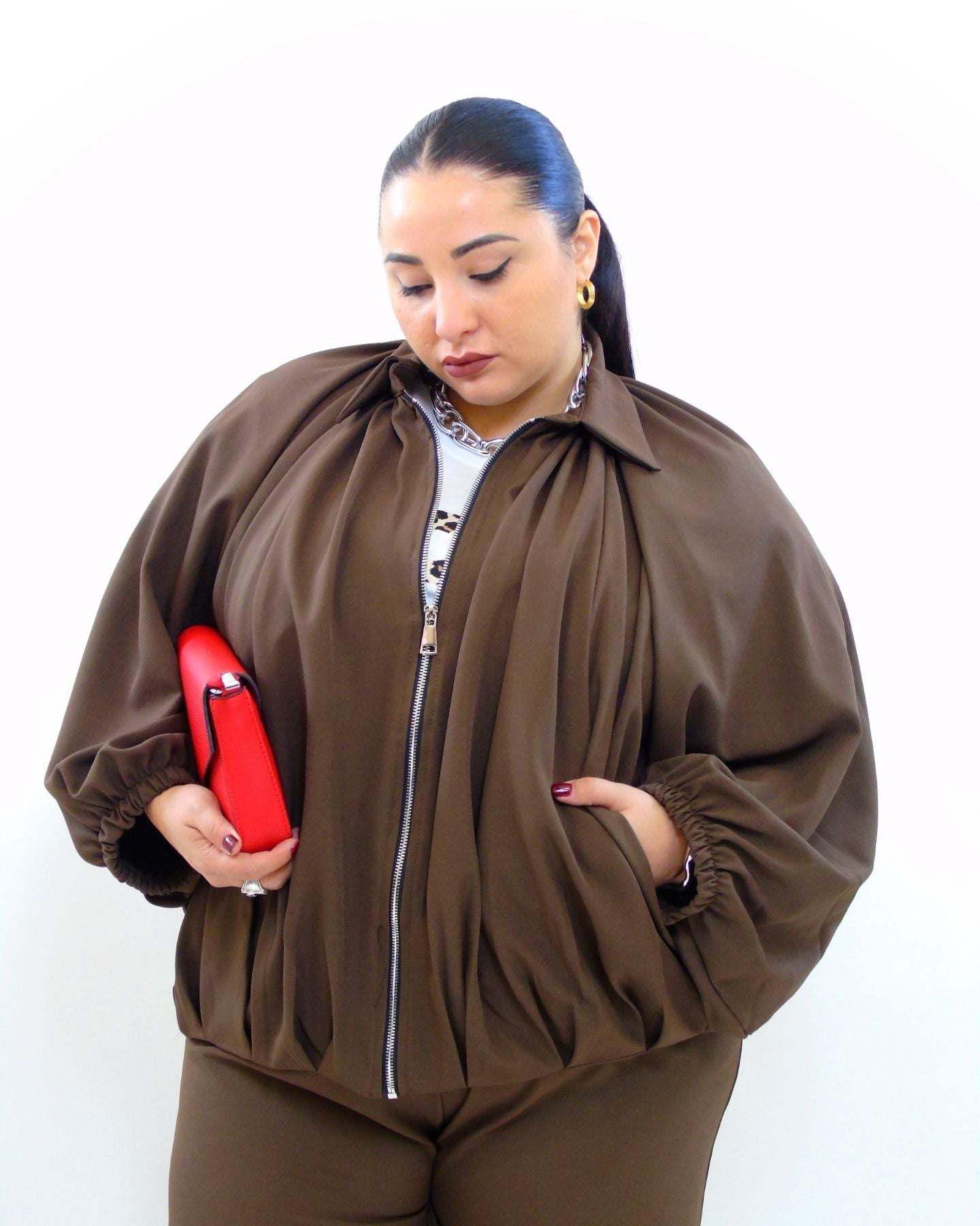 Coordinato ballon con giacca crop 66657