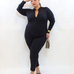 Jumpsuite zip modellante