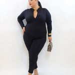 Jumpsuite zip modellante