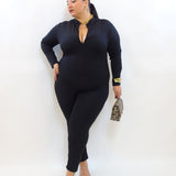 Jumpsuite zip modellante