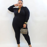 Jumpsuite zip modellante