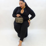 Jumpsuite zip modellante