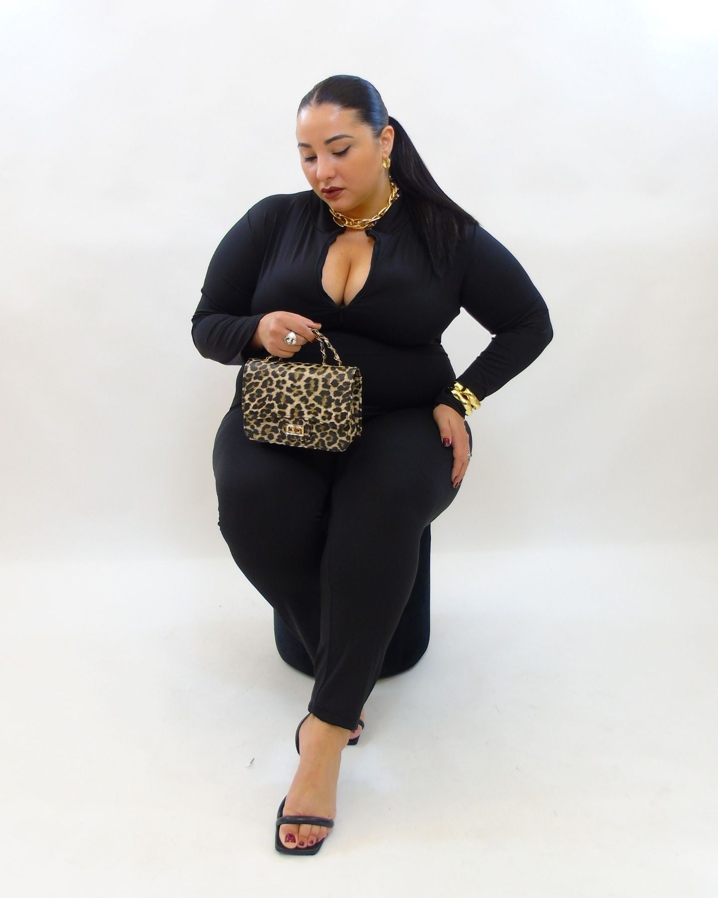 Jumpsuite zip modellante