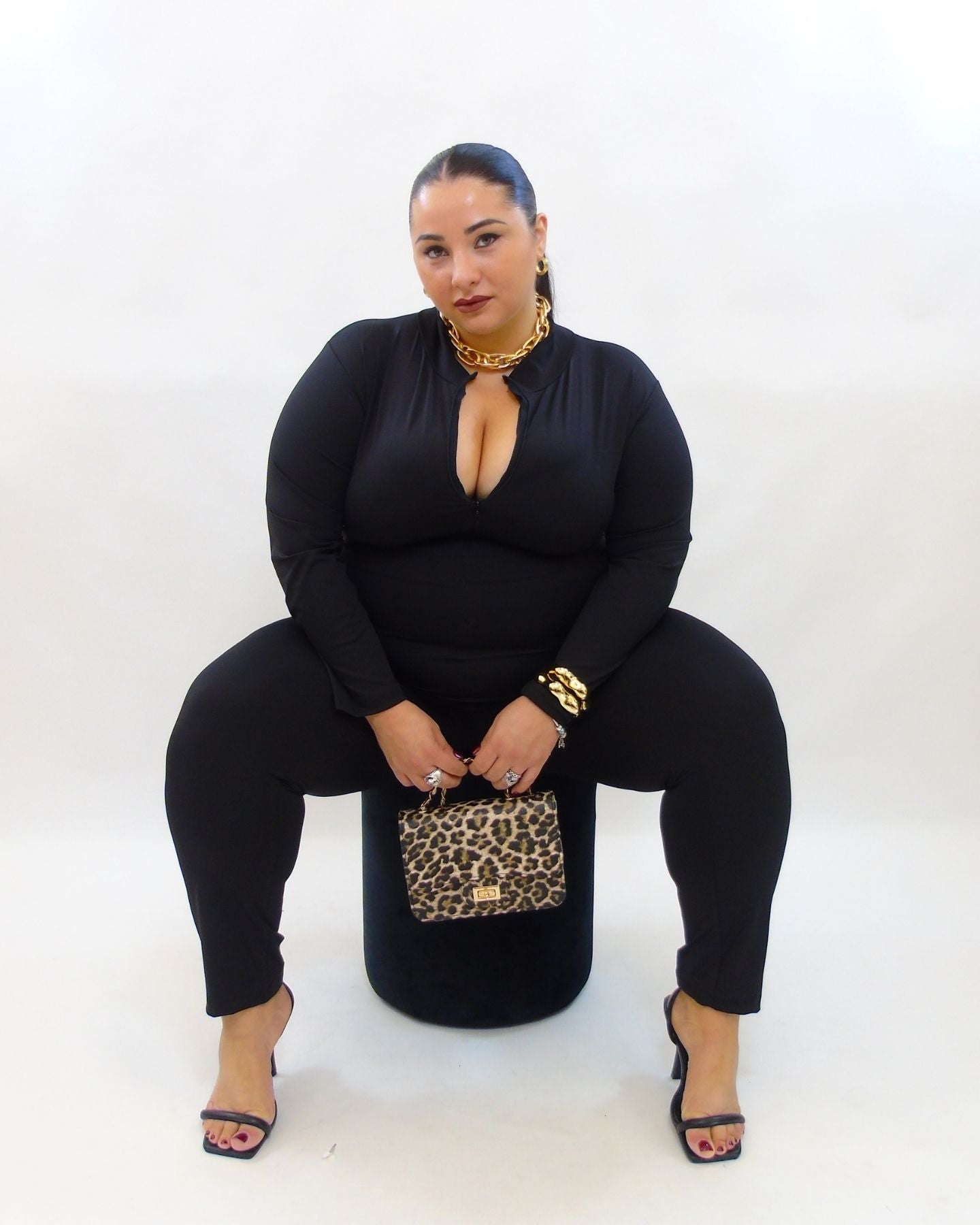 Jumpsuite zip modellante