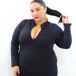 Jumpsuite zip modellante