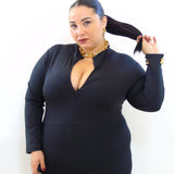 Jumpsuite zip modellante