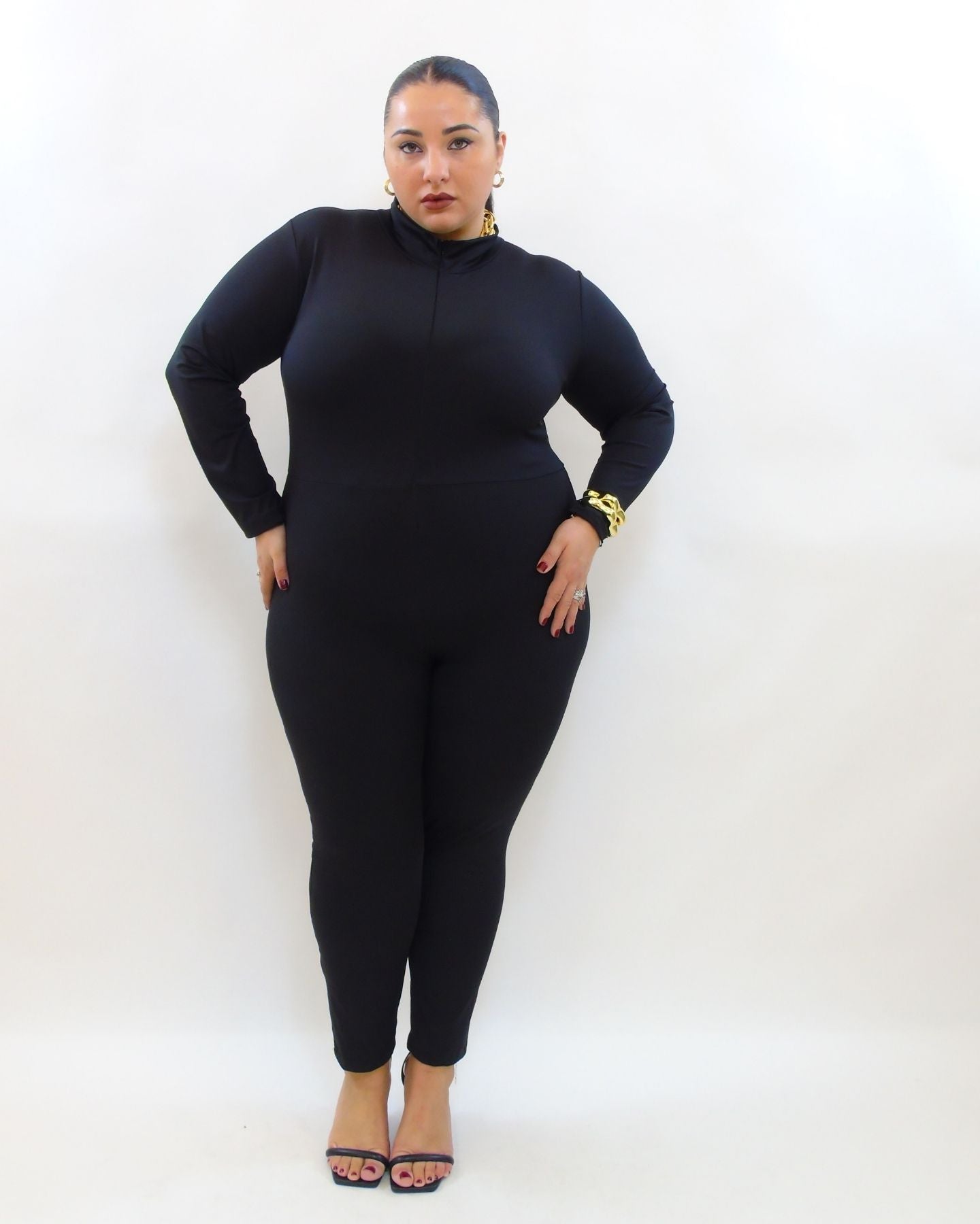 Jumpsuite zip modellante