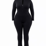 Jumpsuite zip modellante