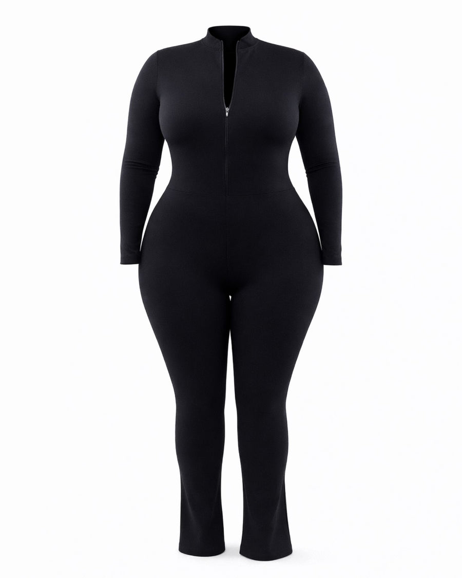 Jumpsuite zip modellante