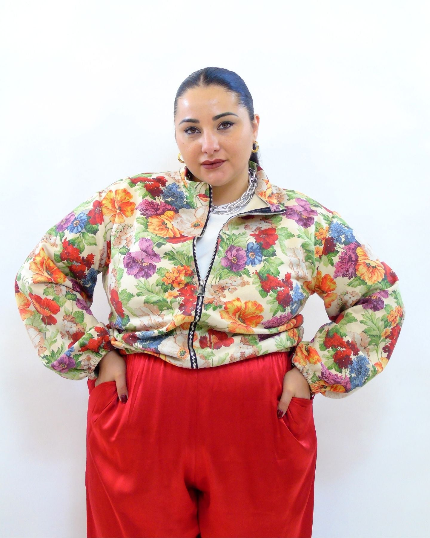 cardigan floreale 8201