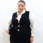 Coordinato con bottoni rosa 266