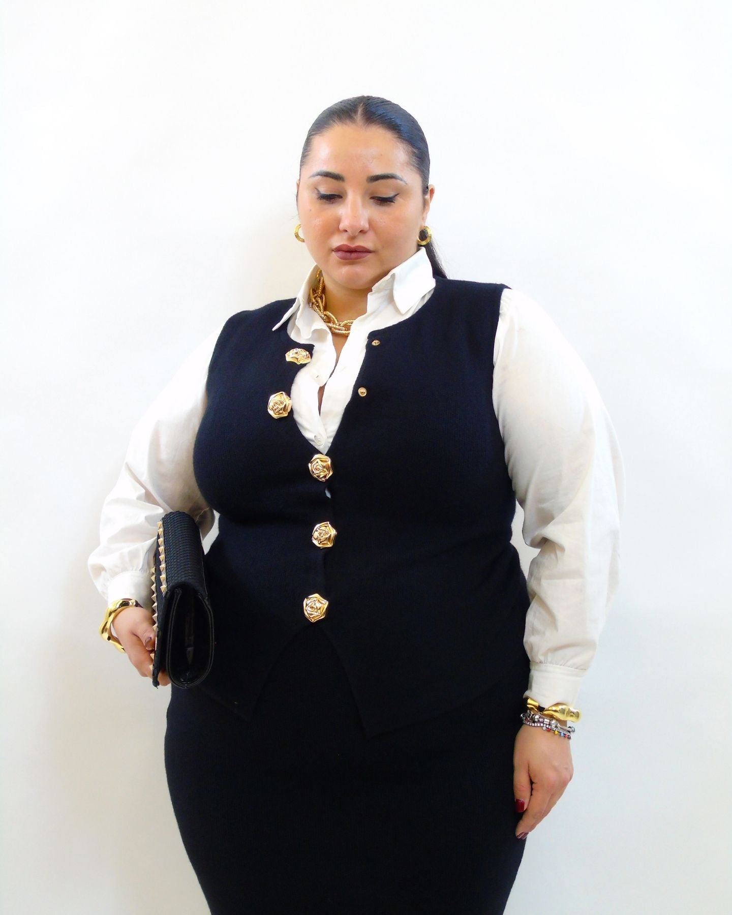 Coordinato con bottoni rosa 266