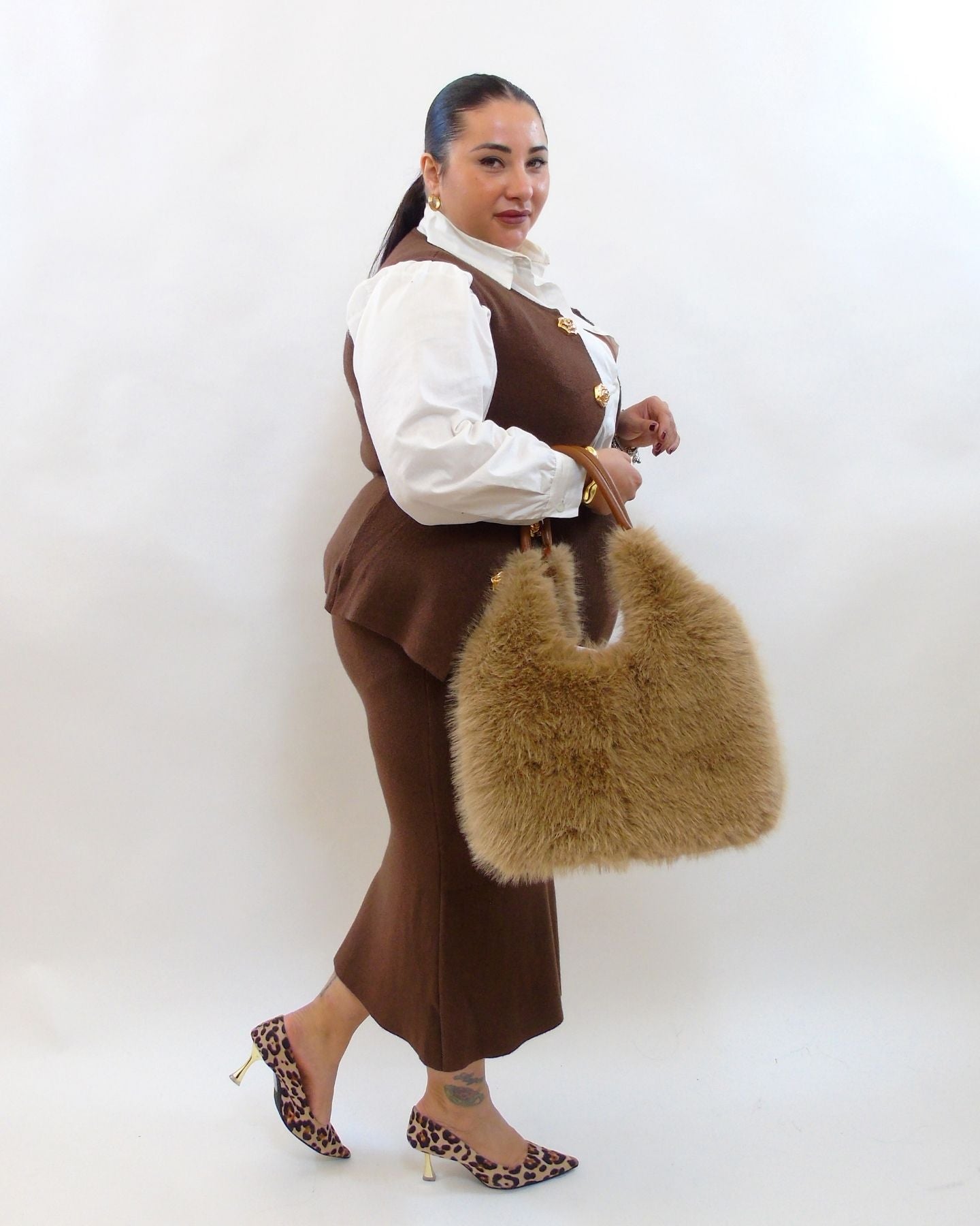 Coordinato con bottoni rosa 266