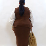 Coordinato con bottoni rosa 266