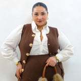 Coordinato con bottoni rosa 266