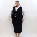 Coordinato con bottoni rosa 266