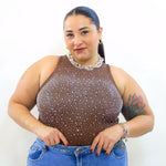 Body brillantinato in rilievo 76112