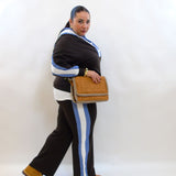 Coordinato con trama in jeans 8079