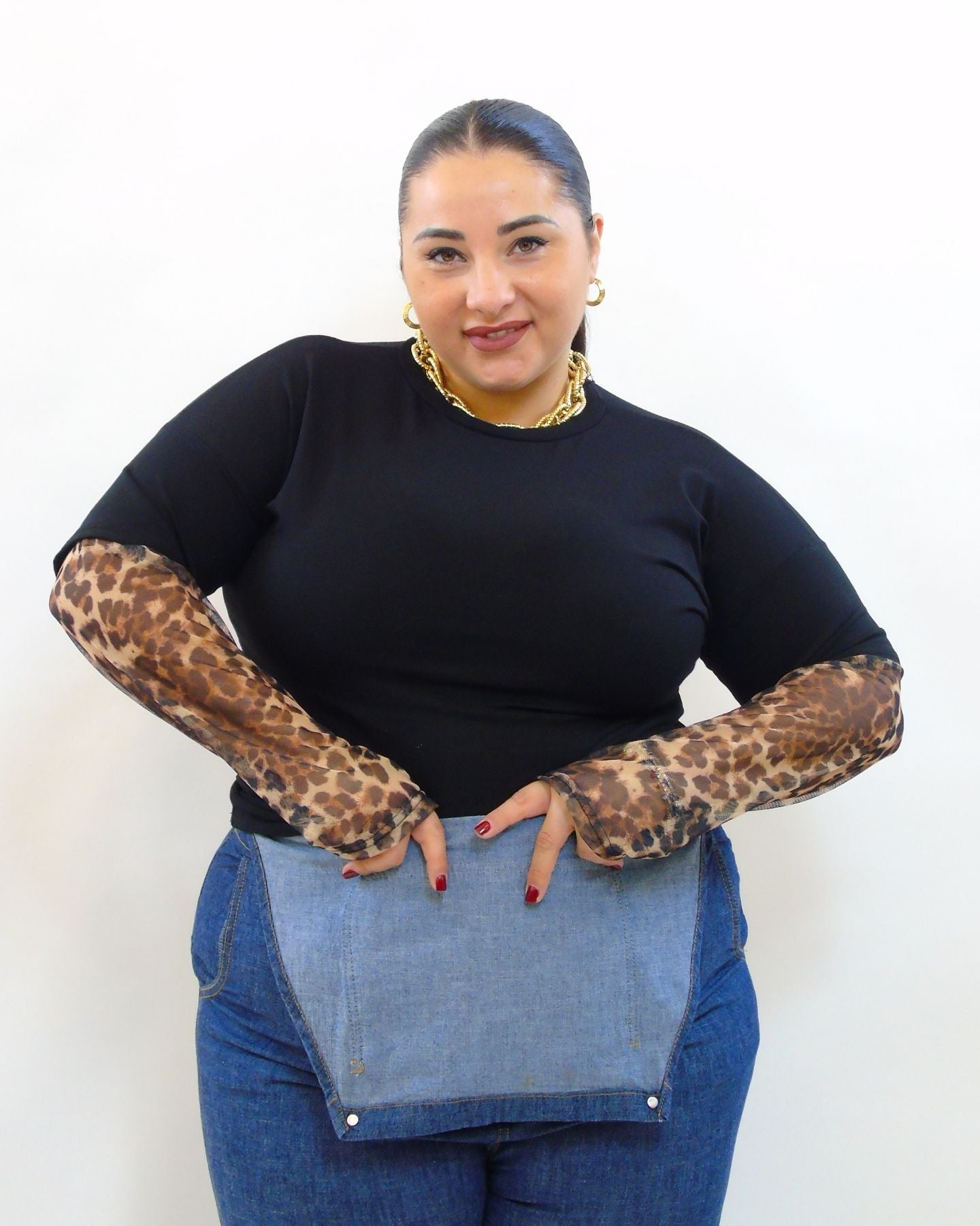 Tshirt manicotti animalier