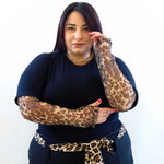 Tshirt manicotti animalier 7628