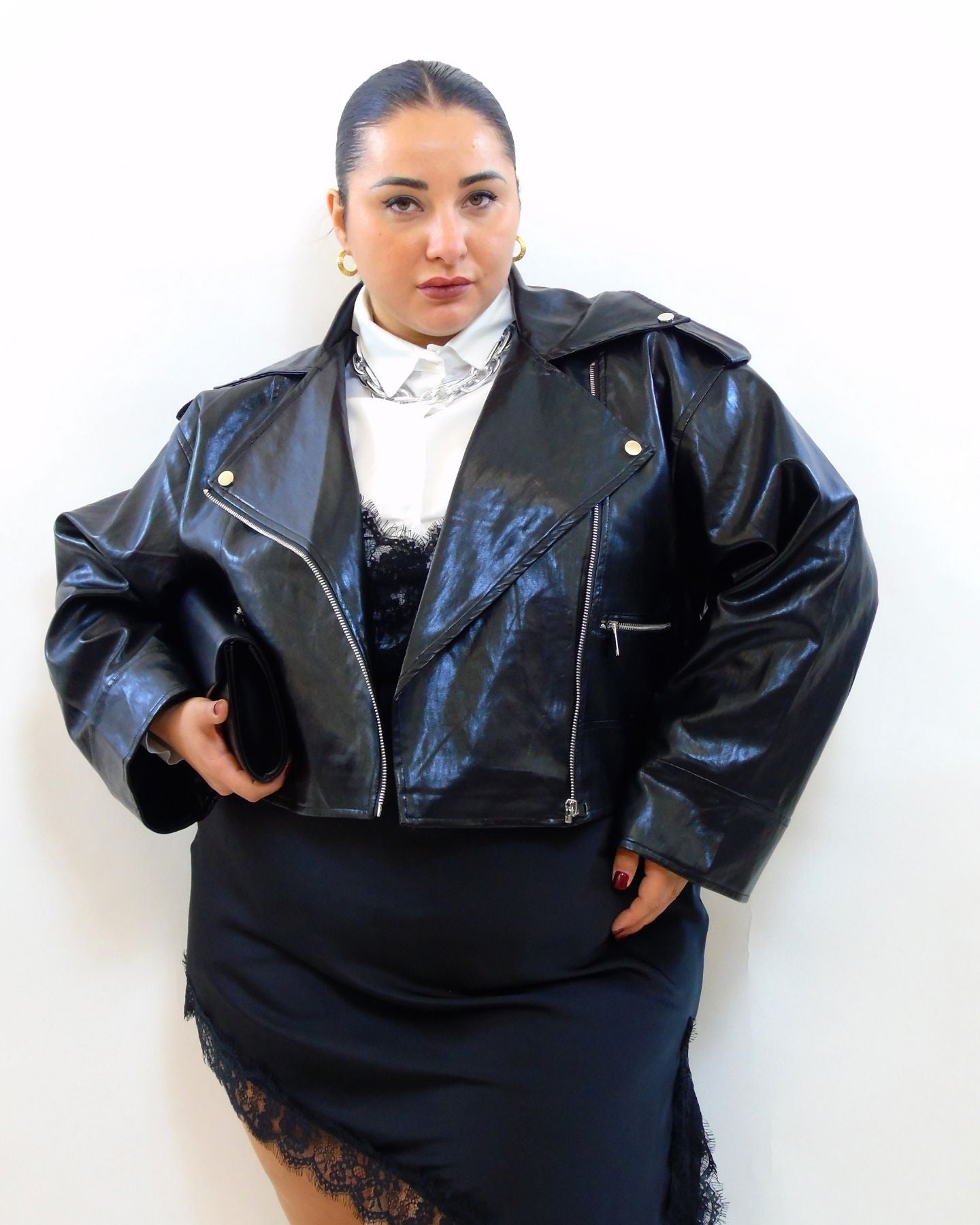 Giubbino simil pelle 6679