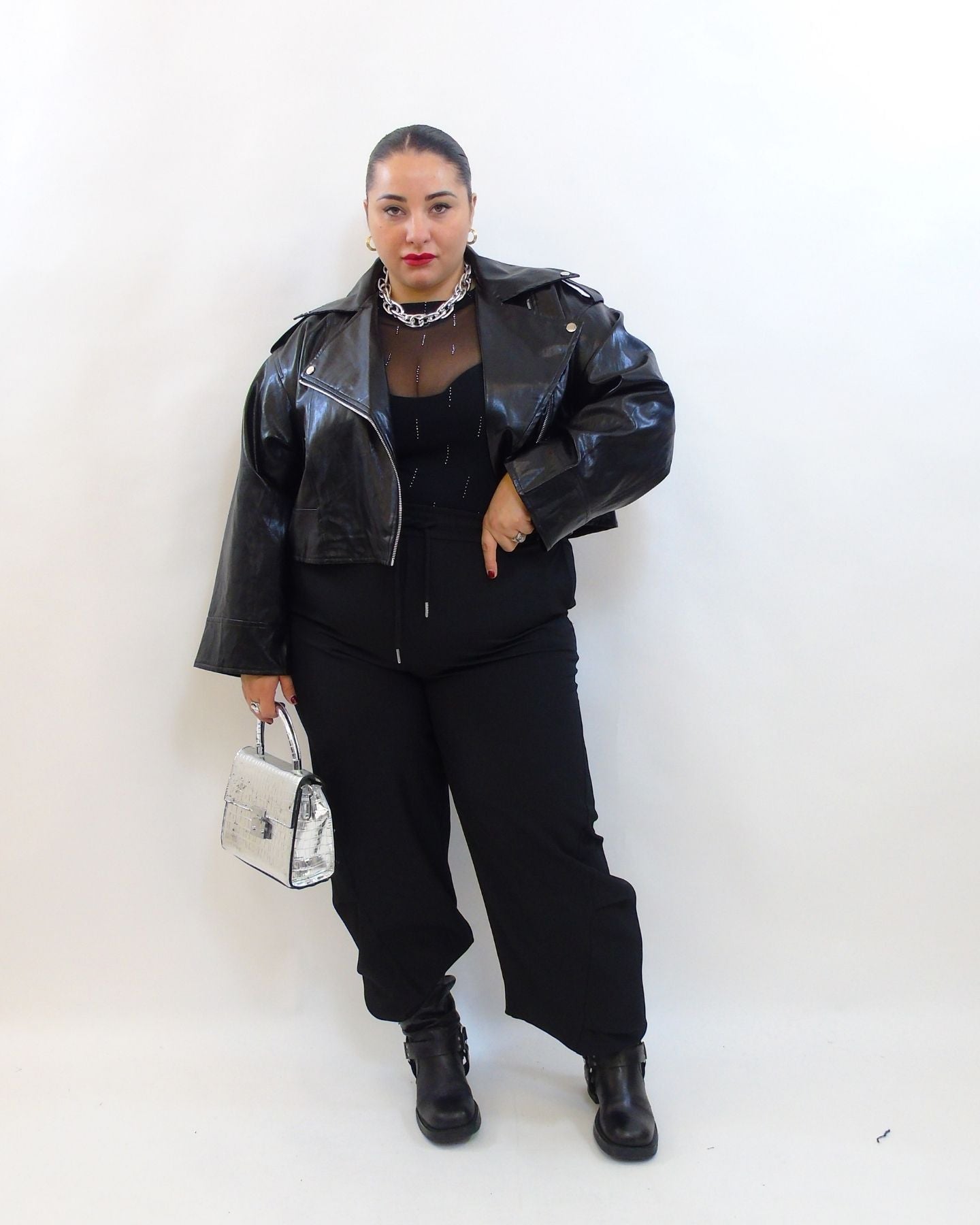 Giubbino simil pelle 6679